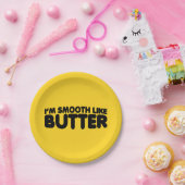 Assiettes En Carton Je suis Smooth Like Butter (Fête)