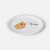 Assiettes En Carton Je suis une fière pomme de terre (Angle)