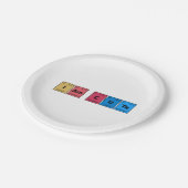 Assiettes En Carton Je suis une table périodique mignonne (Angle)