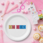 Assiettes En Carton Je suis une table périodique mignonne (Fête)