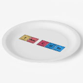 Assiettes En Carton Je suis une table périodique mignonne (Angle)