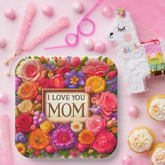 Assiettes En Carton Je T'Aime (Fête)