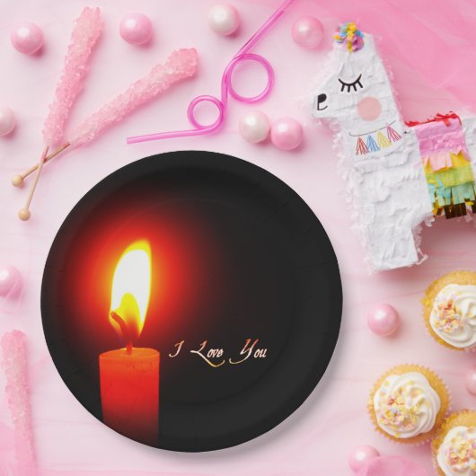 Assiettes En Carton Je T'Aime (Fête)