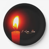 Assiettes En Carton Je T'Aime (Devant)