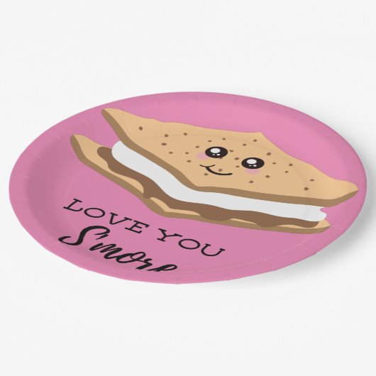 Assiettes En Carton Je T'Aime Plus ! (Angle)