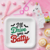 Assiettes En Carton Je te conduirai Batty (Fête)