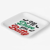 Assiettes En Carton Je te conduirai Batty (Angulaire)