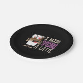 Assiettes En Carton Je te manque une latte (Angle)