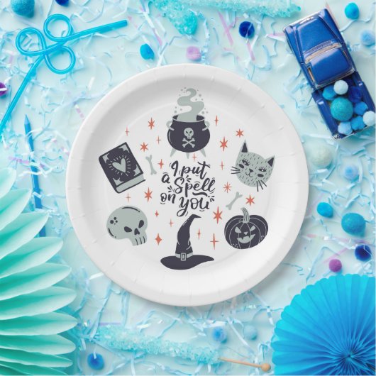Assiettes En Carton Je te mets un sort (Fête)