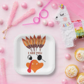 Assiettes En Carton Je te vois (Fête)