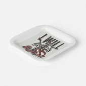 Assiettes En Carton Je Vais Te Frapper (Angulaire)