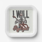 Assiettes En Carton Je Vais Te Frapper (Recto)