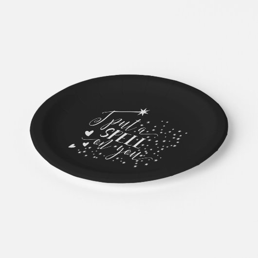 Assiettes En Carton je vous ai mis un sort (Angle)