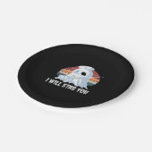 Assiettes En Carton Je vous poignarderai un t-shirt, infirmière fantôm (Angle)