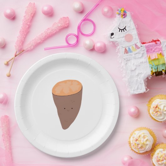 Assiettes En Carton Je Yam Ce que je Yam Classic Citation tendance (Fête)