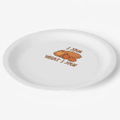 Assiettes En Carton Je Yam Ce Que Je Yam Classic Funny Basic (Angle)