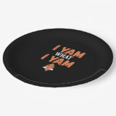 Assiettes En Carton Je Yam Ce Que Je Yam Thanksgiving Turquie Day Drôl (Angle)