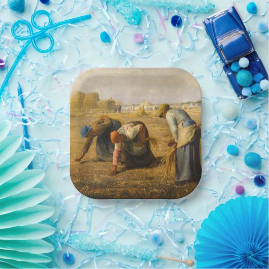 Assiettes En Carton Jean-François Millet - Les Gleaners (Fête)