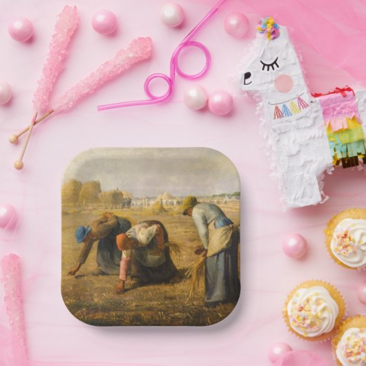 Assiettes En Carton Jean-François Millet - Les Gleaners (Fête)