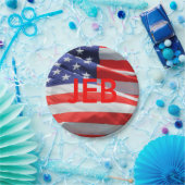 Assiettes En Carton Jeb en lice pour le poste de président américain (Fête)