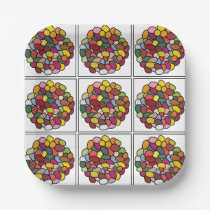 Assiettes En Carton Jelly Bean Colorful Jelly Bean Party