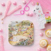 Assiettes En Carton Jemima Puddle Duck se promener avec M. Fox (Fête)