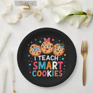 Assiettes En Carton J'enseigne aux cookies intelligents professeur de 