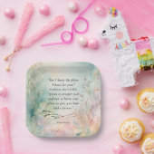 Assiettes En Carton Jérémie 29:11 Image du couplet de la Bible (Fête)