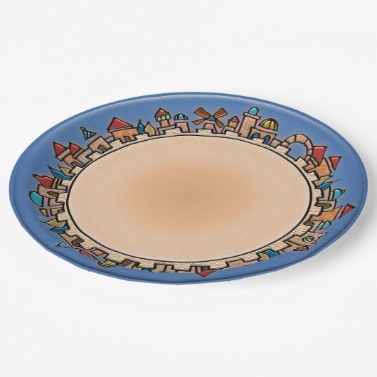 Assiettes En Carton Jérusalem À Dernier (Angle)