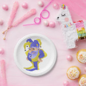 Assiettes En Carton Jester Violet Et Vert (Fête)