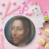 Assiettes En Carton Jésus Christ avec un Halo d'or (Fête)