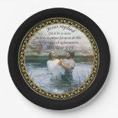 Assiettes En Carton Jésus Christ Baptême image deux (Devant)