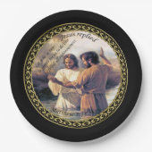 Assiettes En Carton Jésus Christ Baptême image un (Devant)