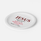 Assiettes En Carton Jésus Commença À Prêcher. Matthieu 4:17 minuscule (Angle)