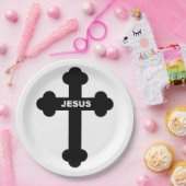 ASSIETTES EN CARTON JESUS CROSS (Fête)