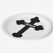 ASSIETTES EN CARTON JESUS CROSS (Angle)