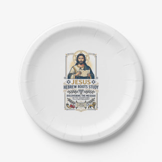 Assiettes En Carton  Jésus Langues de la Bible Hébreu Grec Chemise de 