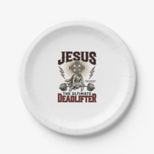 Assiettes En Carton Jésus Le Levreur De Poids Ultime T-Shirt Chrétien