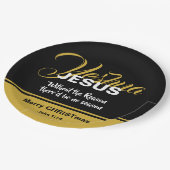 Assiettes En Carton JÉSUS RAISON SAISON Écriture chrétienne Écriture N (Angle)