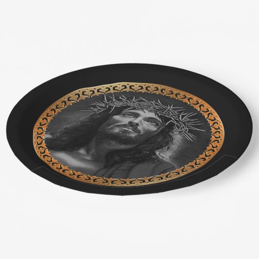 Assiettes En Carton Jésus regarde dans les cieux (Angle)