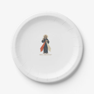 Assiettes En Carton Jésus vintage je fais confiance en toi vectoriel r