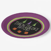 Assiettes En Carton Jeter Les Sorcières Dice Bunco Plate (Angle)