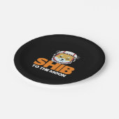 Assiettes En Carton Jeton Shib Shiba Inu Crypto Mème Pièce Moon Chien (Angle)