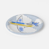 Assiettes En Carton Jetplane (Angle)