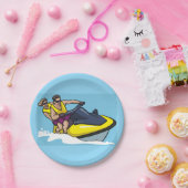Assiettes En Carton Jetski Fun (Fête)