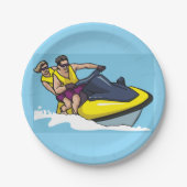Assiettes En Carton Jetski Fun (Devant)
