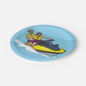 Assiettes En Carton Jetski Fun (Angle)