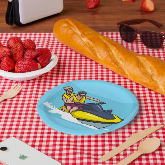 Assiettes En Carton Jetski Fun
