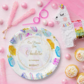 Assiettes En Carton Jeu d'anniversaire Cristaux Jeu de Fête de fille d (Fête)