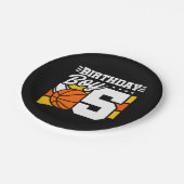 Assiettes En Carton Jeu de basket-ball 5 ans Thème 5ème anniversaire G (Angle)